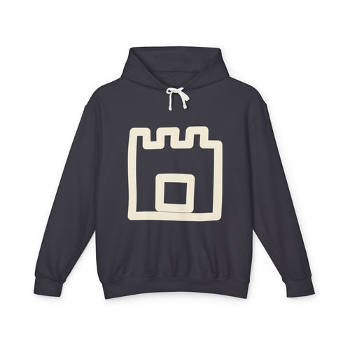 Aban Adinkra symbol hoodie in Black — meaning 'Fortress' (Strength & Authority) — Sankofa House