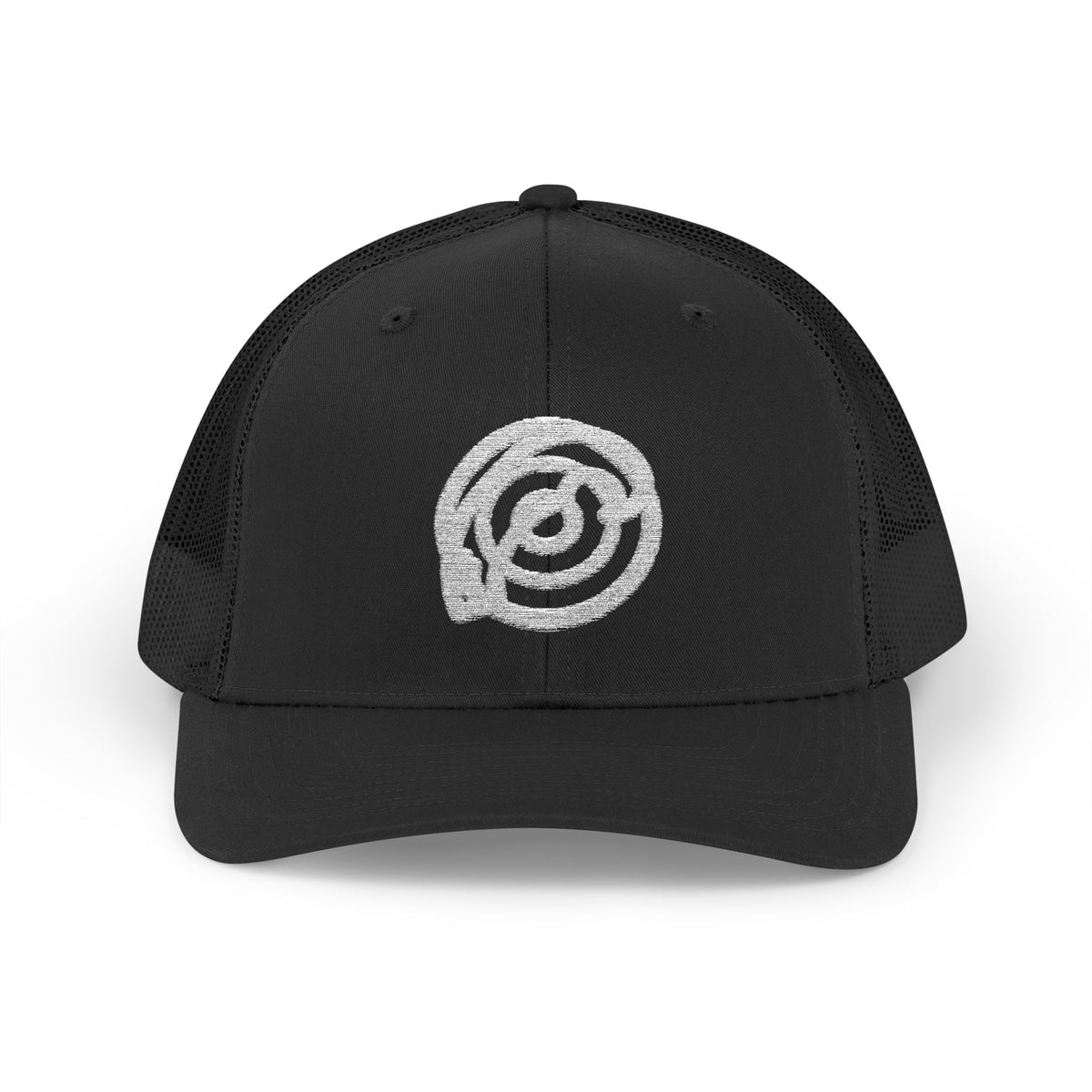 Akoben Adinkra symbol cap in Black — meaning 'War horn' (Vigilance & Readiness) — Sankofa House