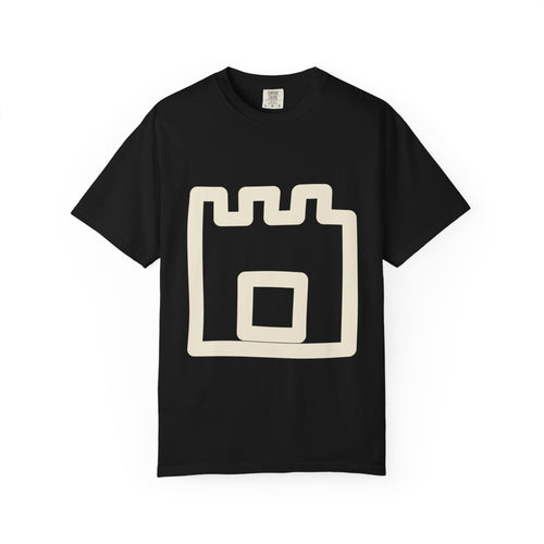 Aban Adinkra symbol t-shirt in Black — meaning 'Fortress' (Strength & Authority) — Sankofa House