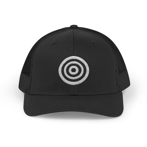 Adinkrahene Adinkra symbol cap in Black — meaning 'Chief of the symbols' (Leadership & Greatness) — Sankofa House